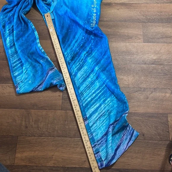 NWT Free People House Of Sunny Wave Towelling Pants Size 4 Beach Ocean Blue Soft - Picture 9 of 11